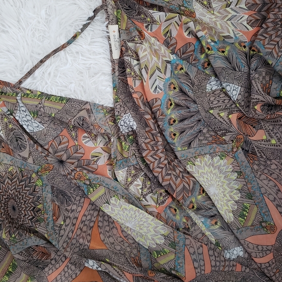 Umgee + Sheer Long Open Front Kimono sz XL/XXL - Picture 5 of 12